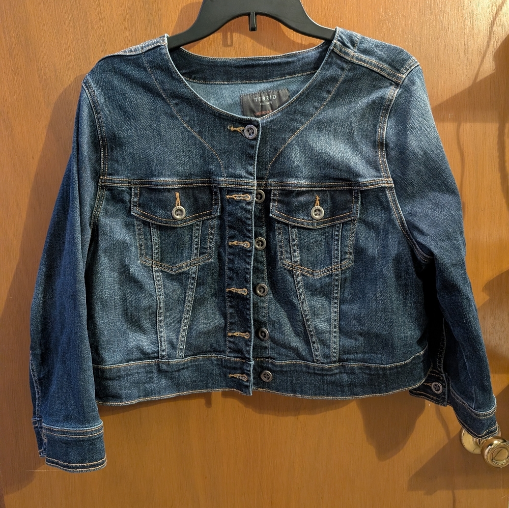 Torrid Crop Jean Jacket